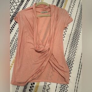 Soft Coral Drape Tee